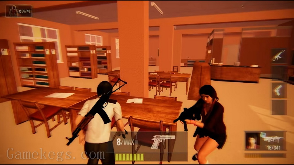 校园保卫战：清理僵尸与鬼魂.Haunted Zombie School_0