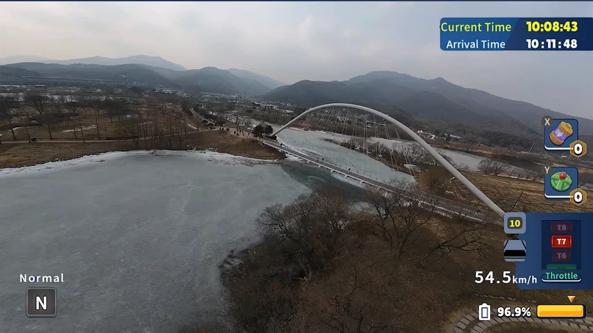 韩国无人机飞行：游览北汉江.Korean Drone Flying Tour Bukhan River_0