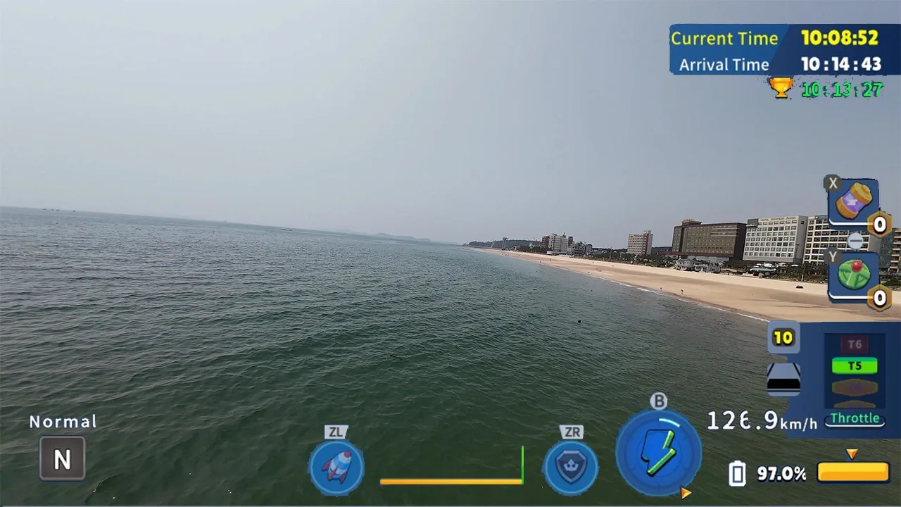 韩国无人机飞行:游览大川海水浴场.Korean Drone Flying Tour Daechon Beach_2